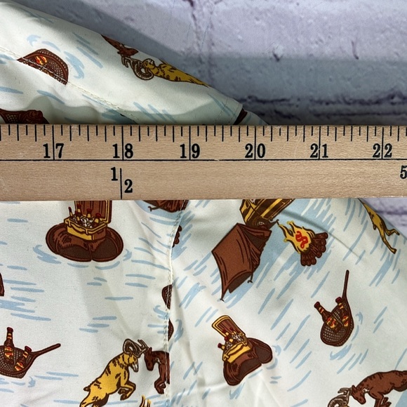 NEW Shinner Bock Edition Magellan Men's Button Down Short Sleeve Shirt. Sz. L - Picture 6 of 12